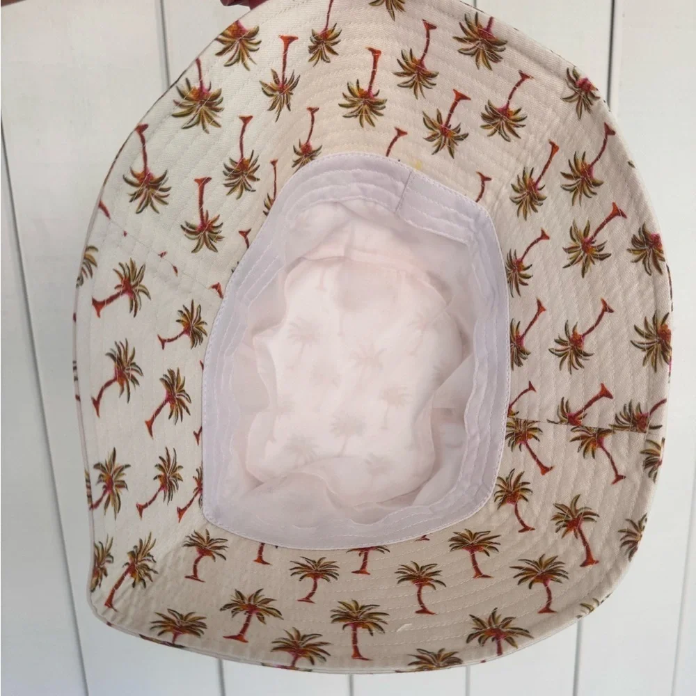 White Palm Tree Bucket Hat